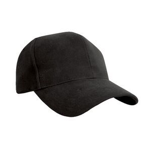 Result Pro Style Heavy Brushed Cotton Baseball Cap (Pack of 2) / Black